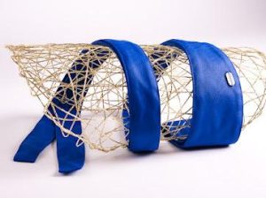 Koženkový opasok-kráľovská modrá